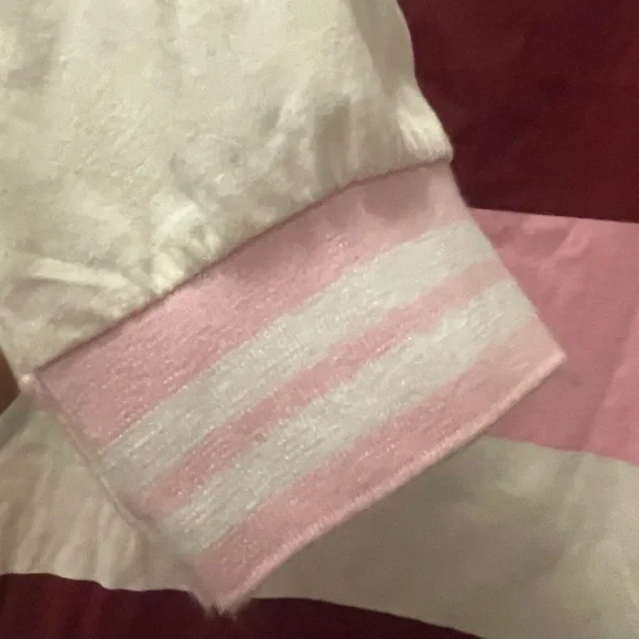 Hello Kitty Pink and White Striped Long Sleeve Dress - Picture 3 of 10